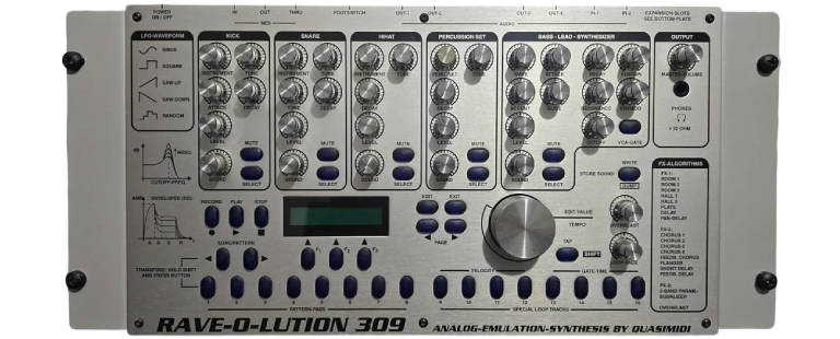QUASIMIDI - RAVE-O-LUTION 309 TRANSP